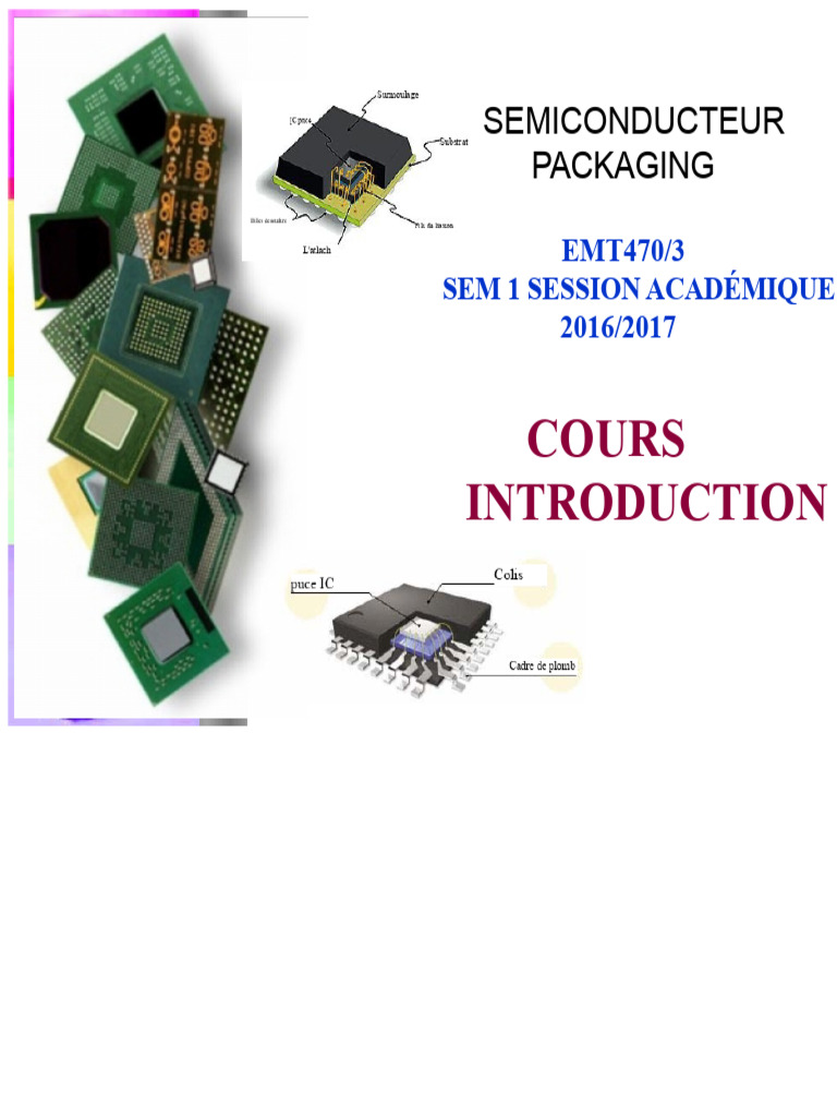 Cours sur l'emballage des semi-conducteurs | PDF