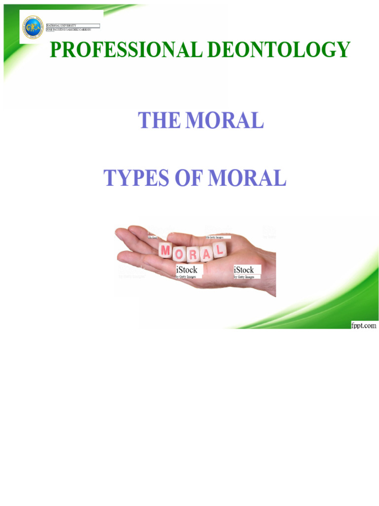 MORAL - TYPES OF MORAL | PDF | Morality | Theology
