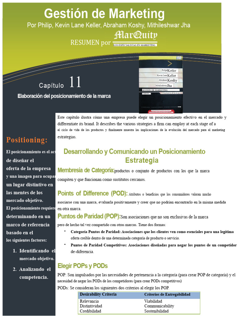 Estrategias de Posicionamiento de Marca | PDF | Producto (Negocio ...