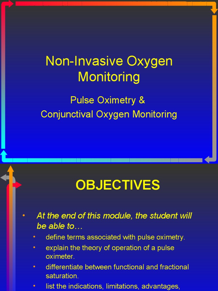 MODULE G2 Pulse Oximetry PDF Spectrophotometry Clinical Medicine