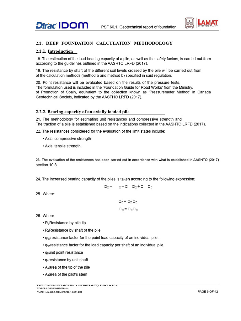 Geotechnical Foundation Report Overview | PDF | Geotechnical ...