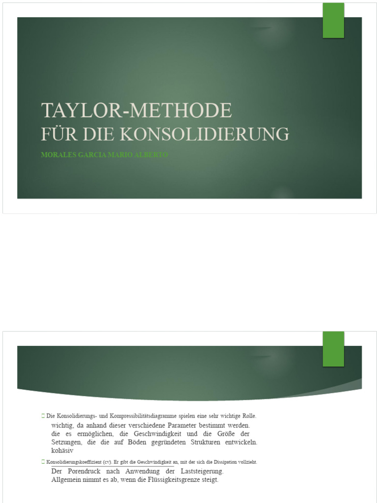 Taylor-Methode Zur Konsolidierung | PDF