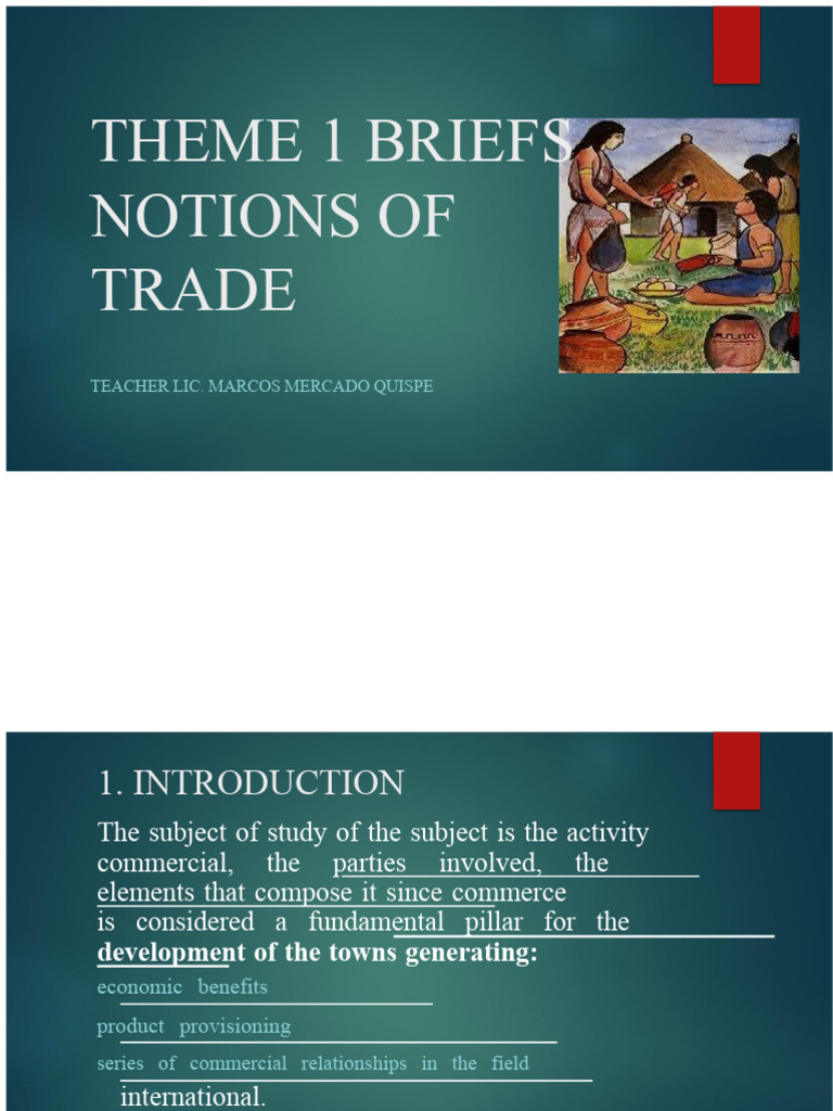 Overview of Trade Concepts and Evolution | PDF | Commerce | Trade