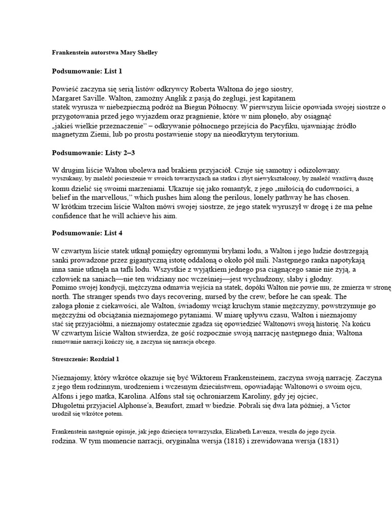Streszczenie Sparknotes 