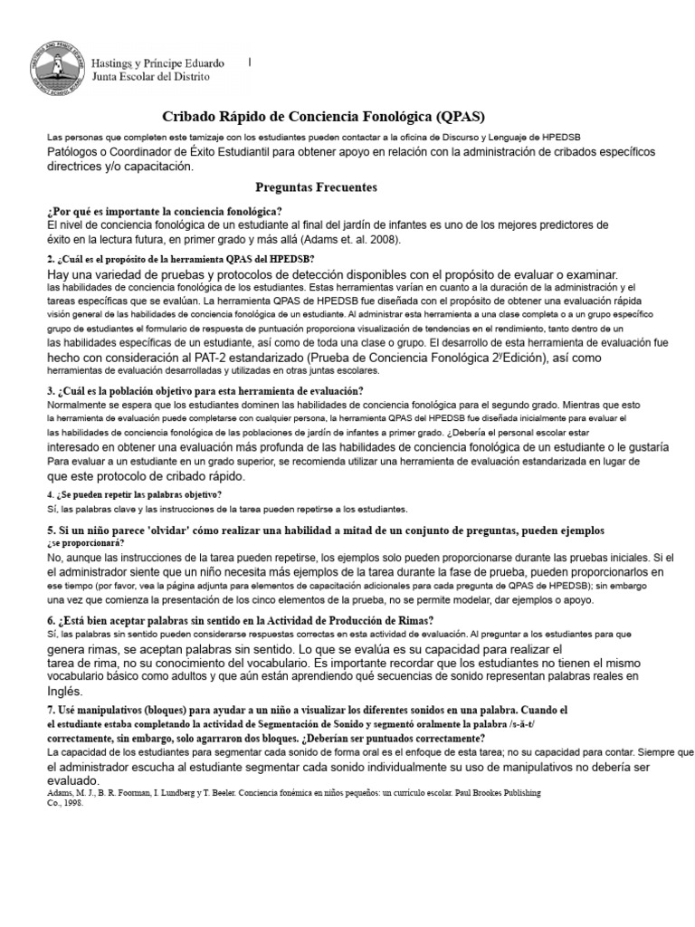 Qpas | PDF | Sílaba | Comunicación humana