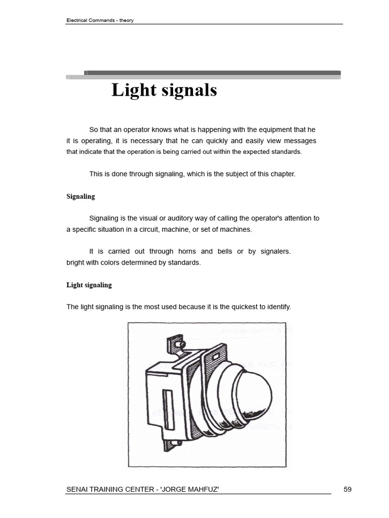 08 - Light signalers | PDF | Electrical Engineering | Electricity