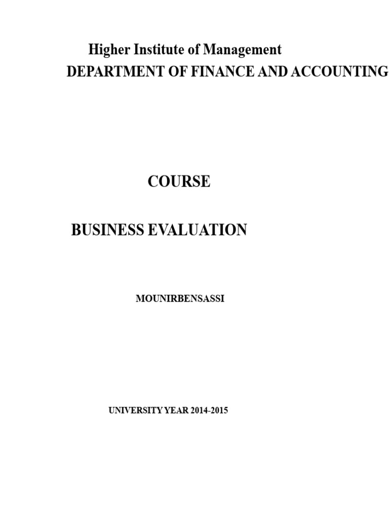 Business Valuation Methods Explained | PDF | Book Value | Valuation ...