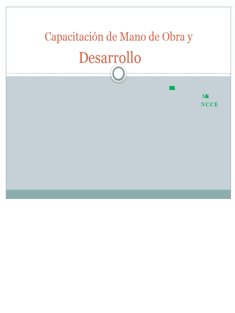 Formación y Desarrollo de Personal | PDF | Aprendizaje | Cognición