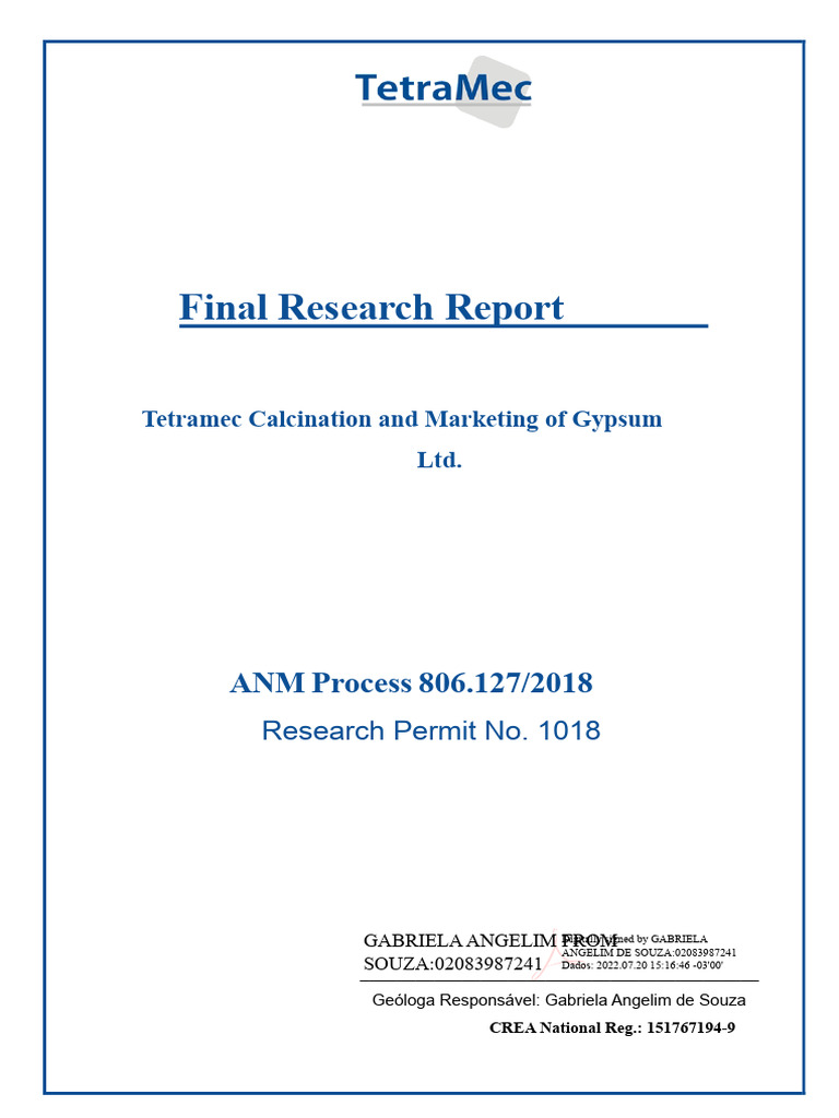 Final Research Report 127 (Negative) | PDF | Sedimentary Basin | Estuary
