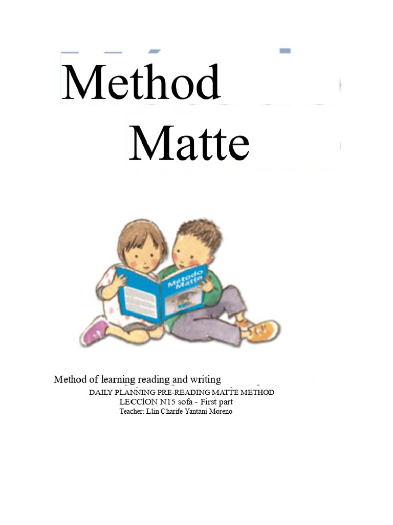 Matte method planning | PDF | Word | Syllable