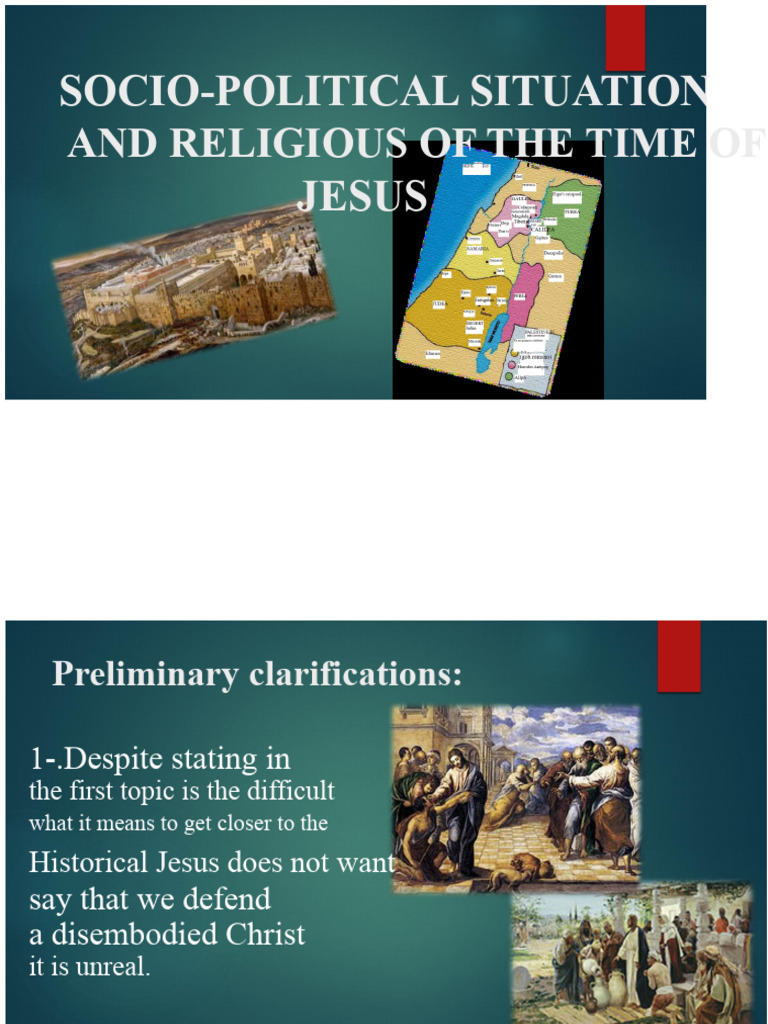 Socio-Political Context of Jesus' Time | PDF | Jesus | Pharisees