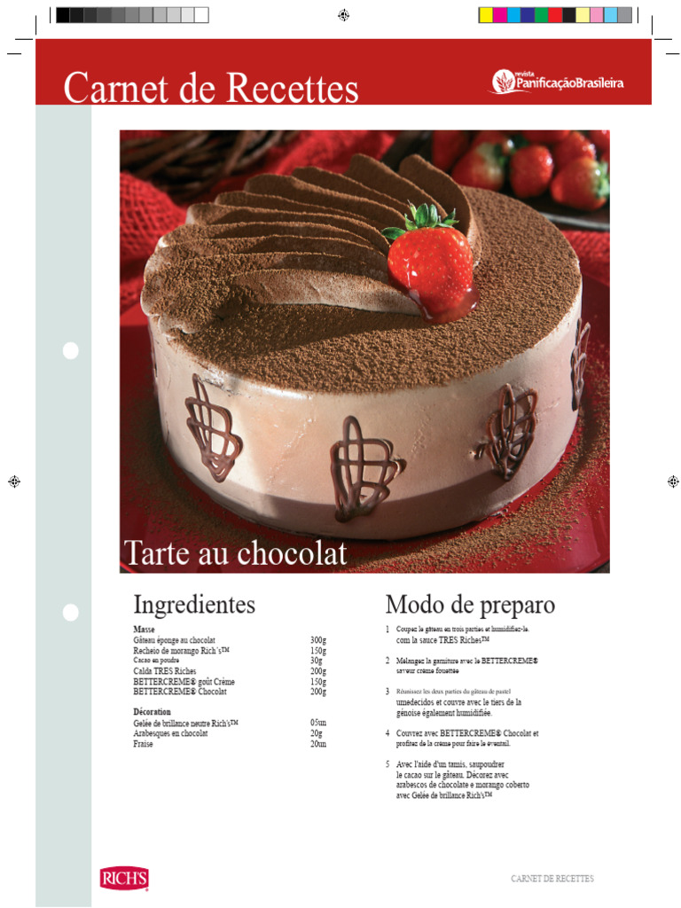 Recettes de Gâteaux Délicieux et Créatifs | PDF | Chocolat | Crème fouettée