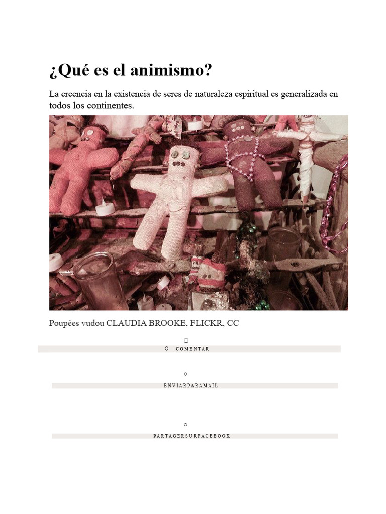 Entendiendo el animismo y sus creencias | PDF | Alma | Fe