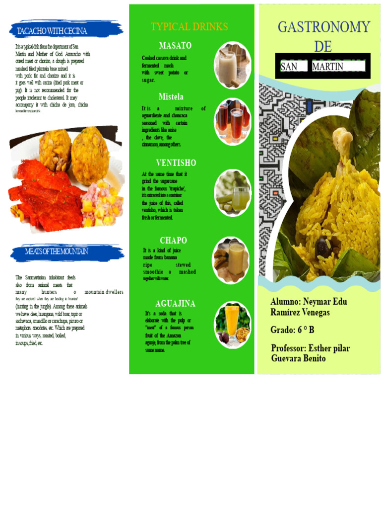 Gastronomy Triptych of San Martin. | PDF | Western Cuisine | Food And ...