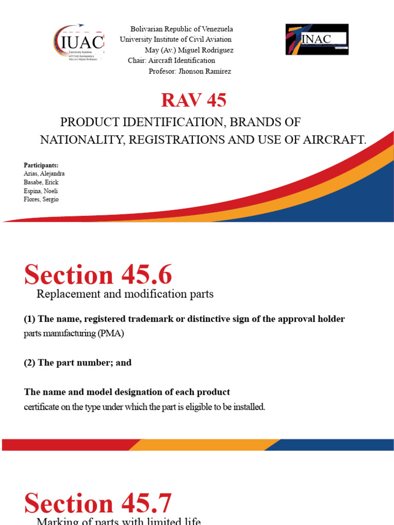 RAV 45 Identification of Aircraft | PDF