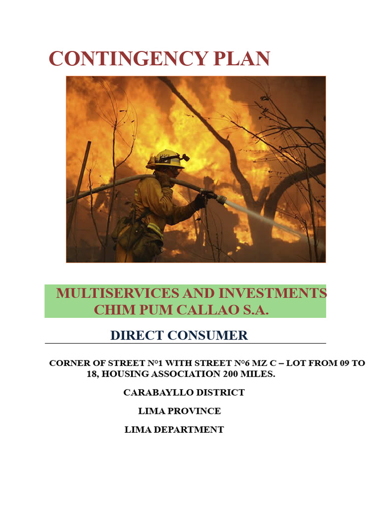 Contingency Plan for Hydrocarbon Operations | PDF | Risk | Probability