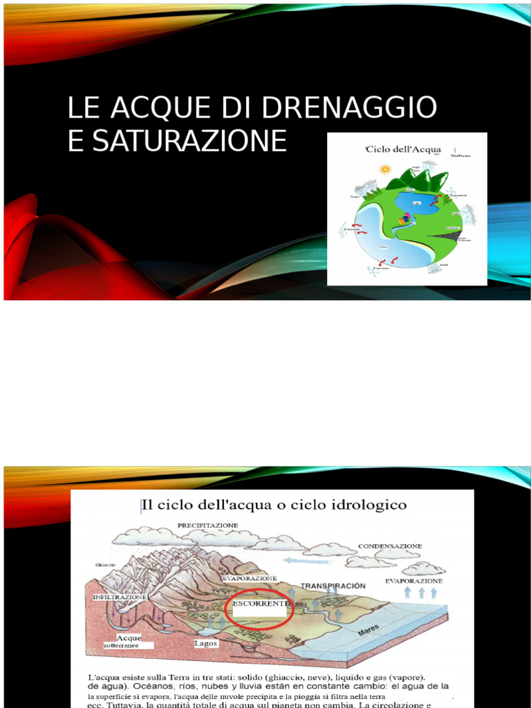 Le Acque Di Ruscellamento e Saturazione | PDF