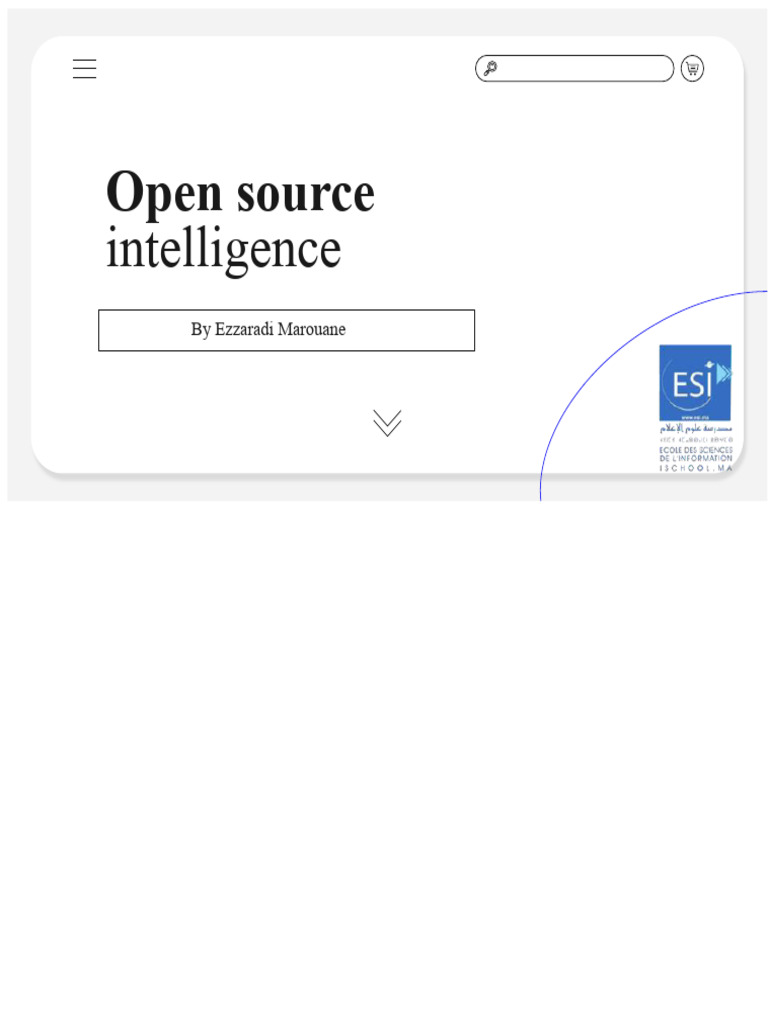 Understanding Open Source Intelligence (OSINT) | PDF | Information ...