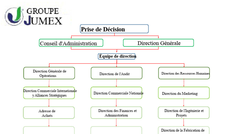 Structure de la Direction Générale | PDF