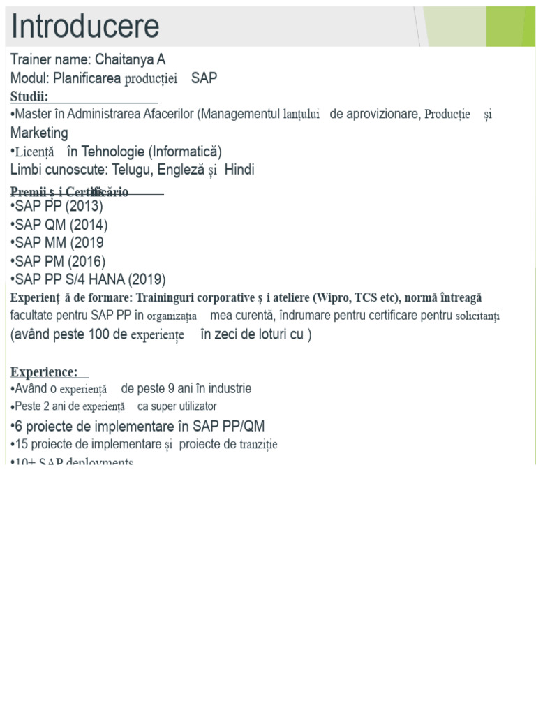 SAP PP - Demo | PDF