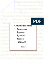 CB-PAST (Competency Based Performance Appraisal System For Teachers) Manual