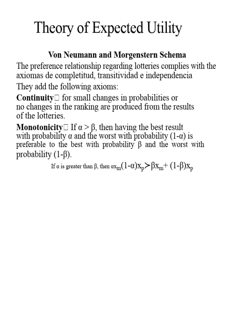 Understanding Expected Utility Theory | PDF | Risk Aversion | Utility