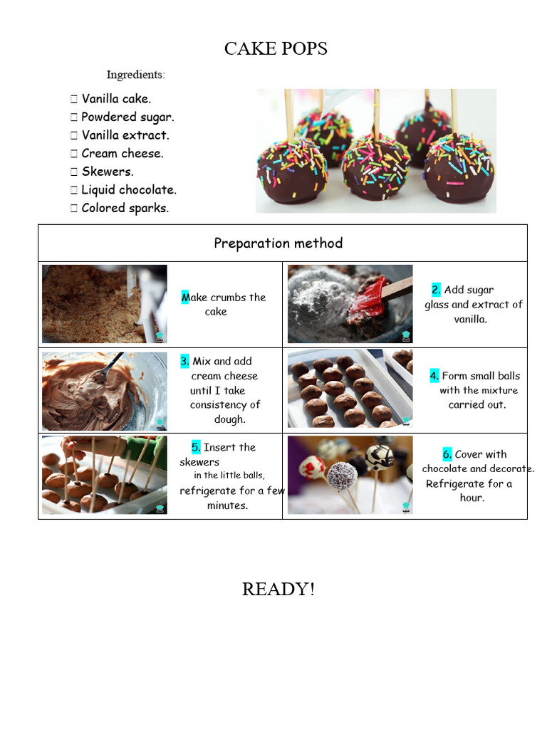 CAKE POPS.docx | PDF