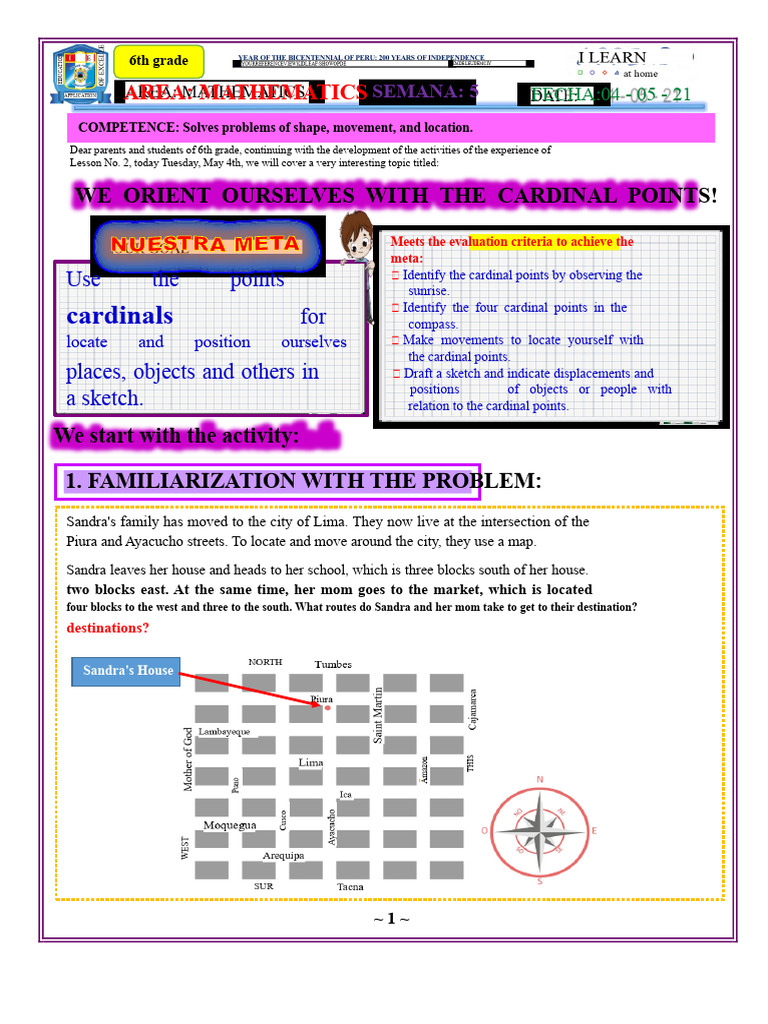mathematics CARDINAL POINTS | PDF | Compass | Navigation