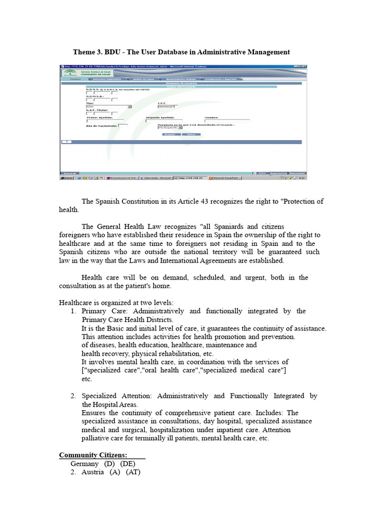 Andalusian User Database Management | PDF | Identity Document | Travel Visa