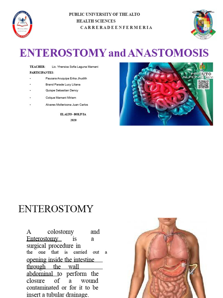 Enterostomy and Anastomosis Surgery Guide | PDF | Surgical Suture ...