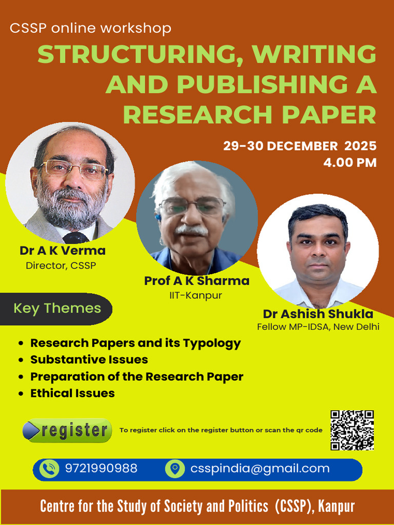 CSSP Online Workshop: Research Paper Guide | PDF