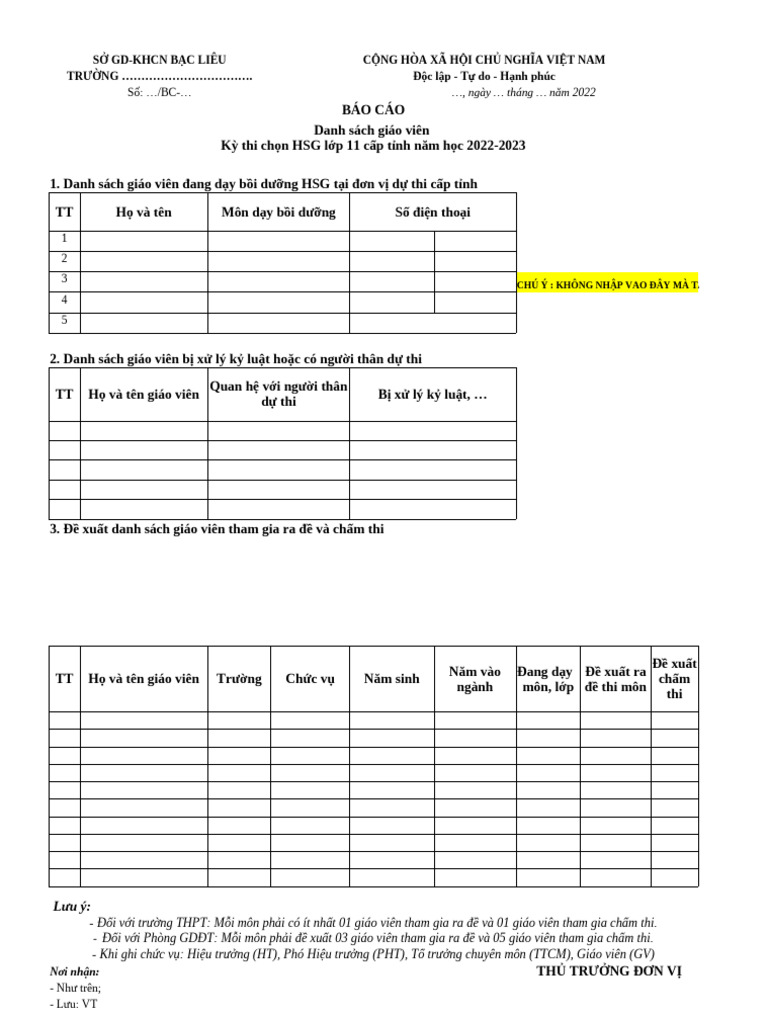 Bản Sao DS DKDT HSG 11 Bổ Sung TT | PDF