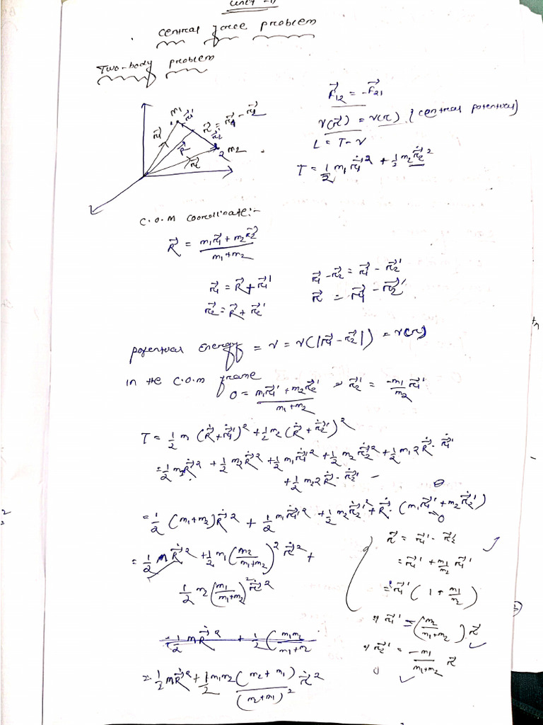 2 Body To One Body Problem | PDF
