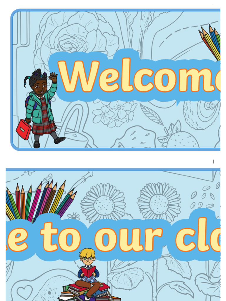 Welcome to Our Classroom Display Banner | PDF