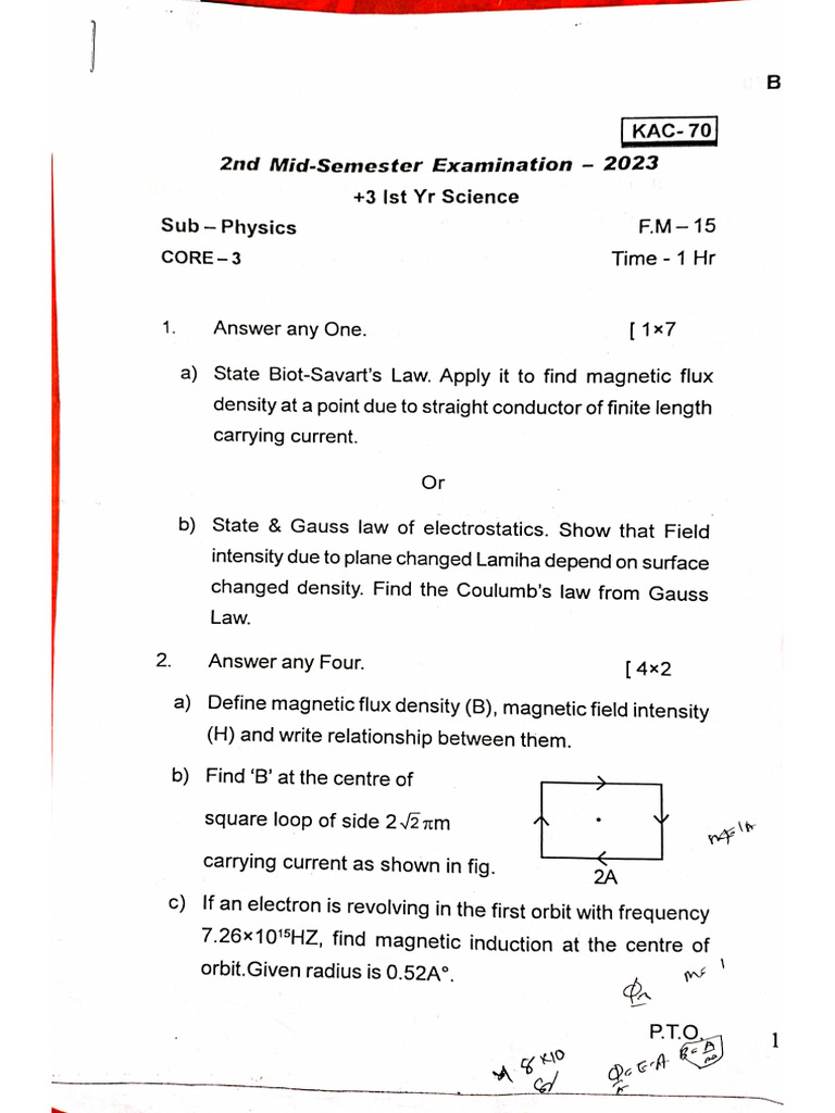 2ND MID-SEM QS 23 | PDF