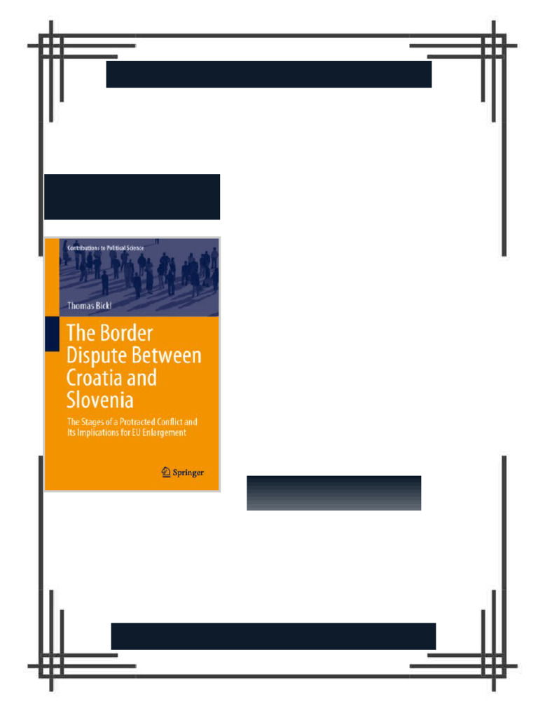 The Border Dispute Between Croatia and Slovenia: The Stages of a ...