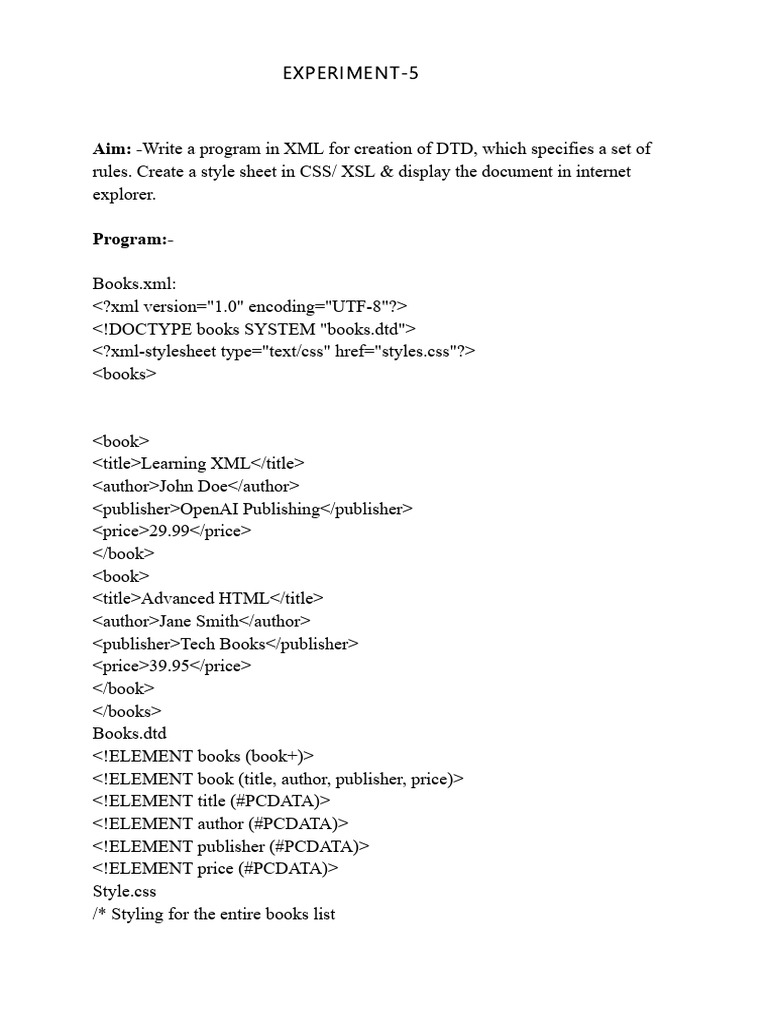 wt exp 5 | PDF