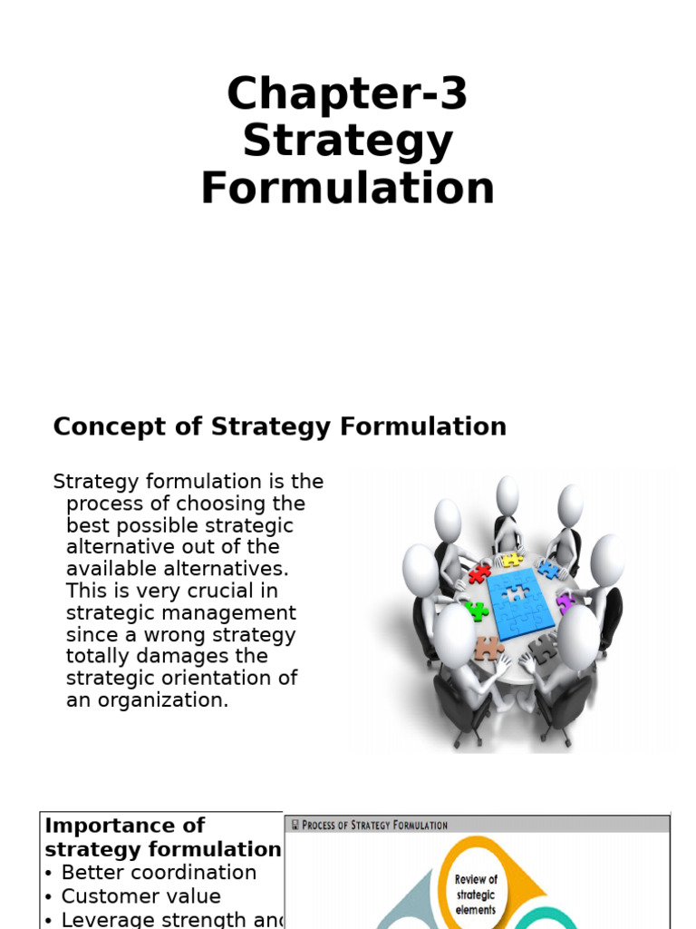Strategy Formulation and Alternatives | PDF | Strategic Management ...