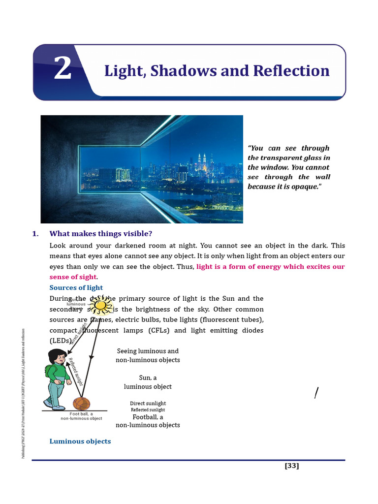 Understanding Light and Its Properties | PDF | Reflection (Physics) | Light