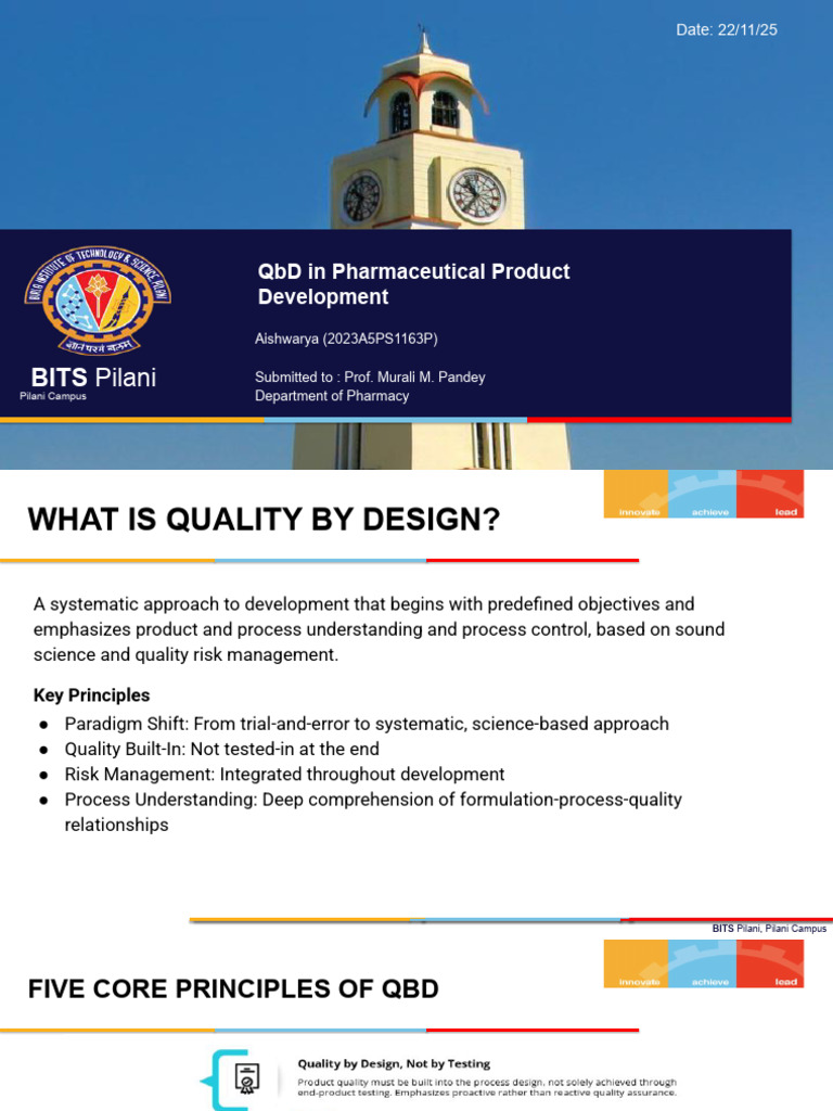 QBD in Pharmaceutical Product Development | PDF | Health Care | Medicine