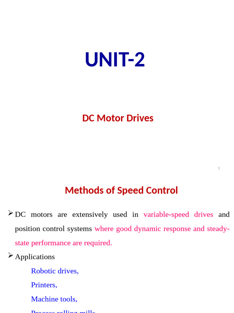DC Motor Speed Control Methods | PDF | Rectifier | Direct Current
