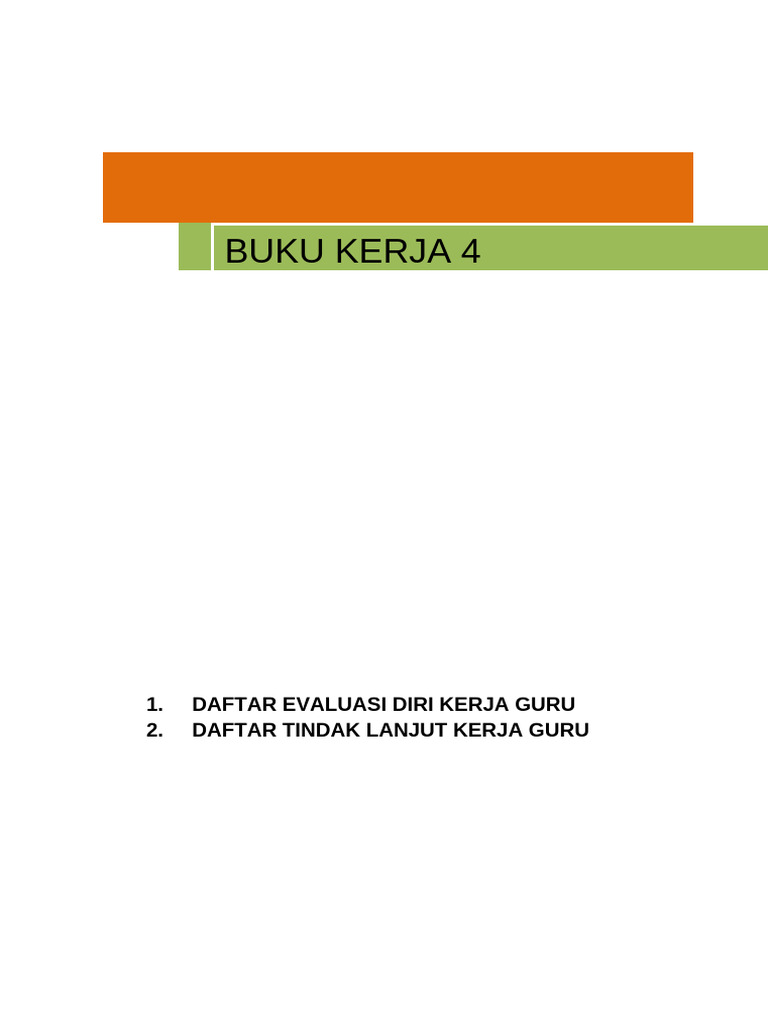 Evaluasi dan Rencana PKB Guru SDN 011 | PDF