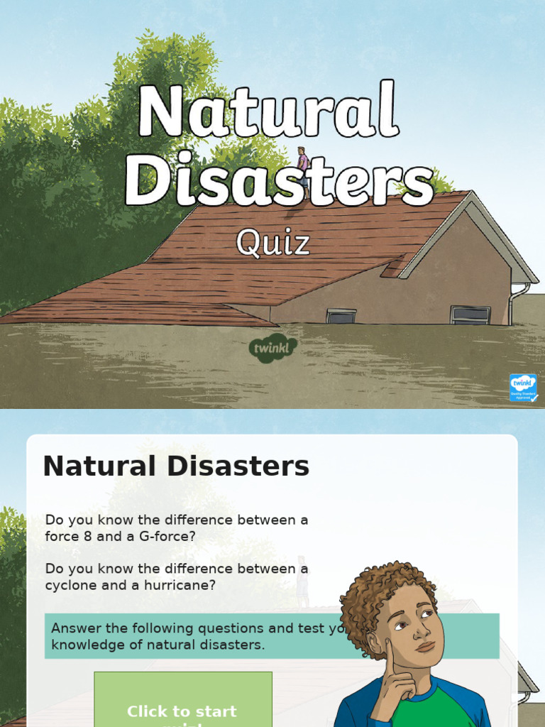 Natural Disaster Quiz: Test Your Knowledge | PDF | Natural Disasters ...