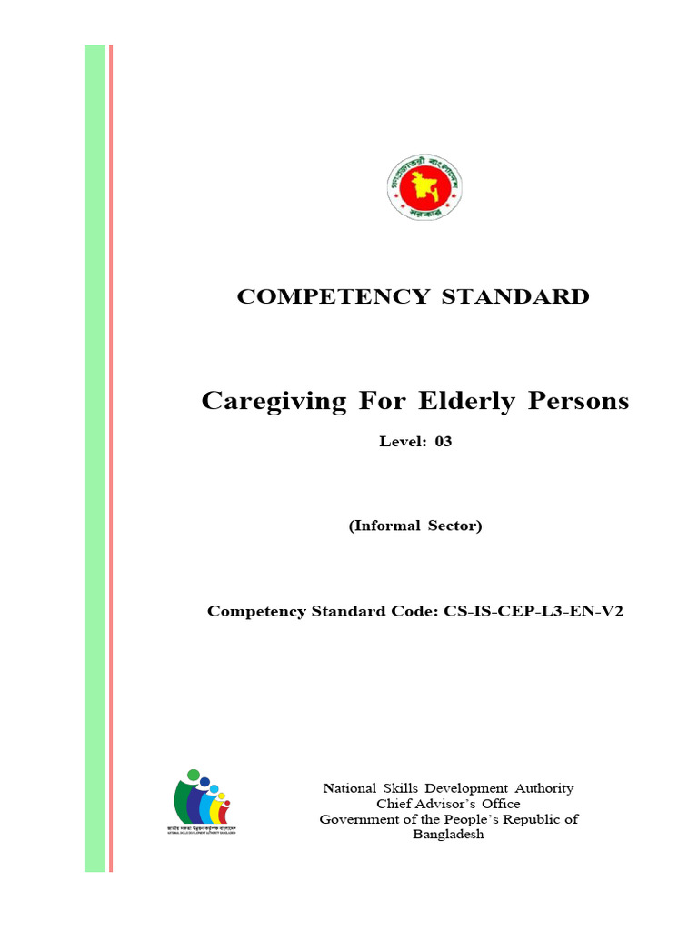 Competency Standard for Elderly Care | PDF | Negotiation | Dementia