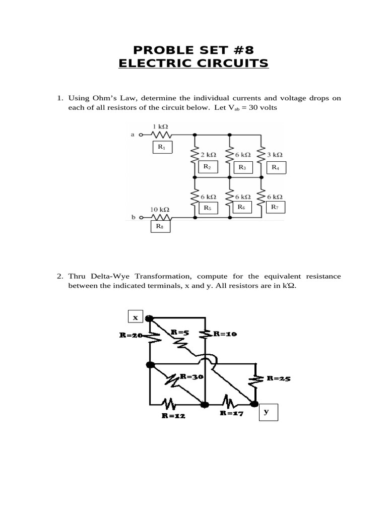 Probset 9 Electric Circuits | PDF