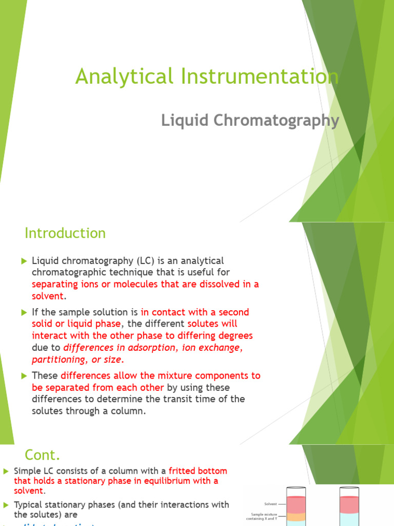 Liquid Chromatography Techniques Overview | PDF | Chromatography | High ...