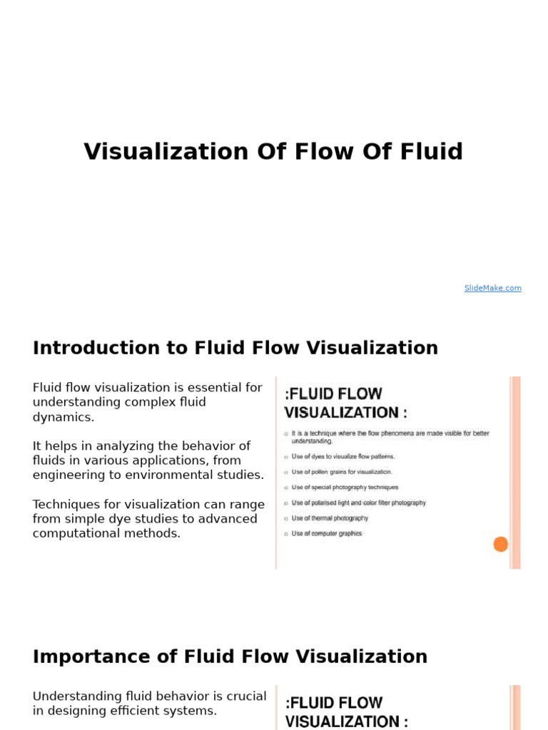 Fluid Flow Visualization Techniques | PDF | Computational Fluid ...