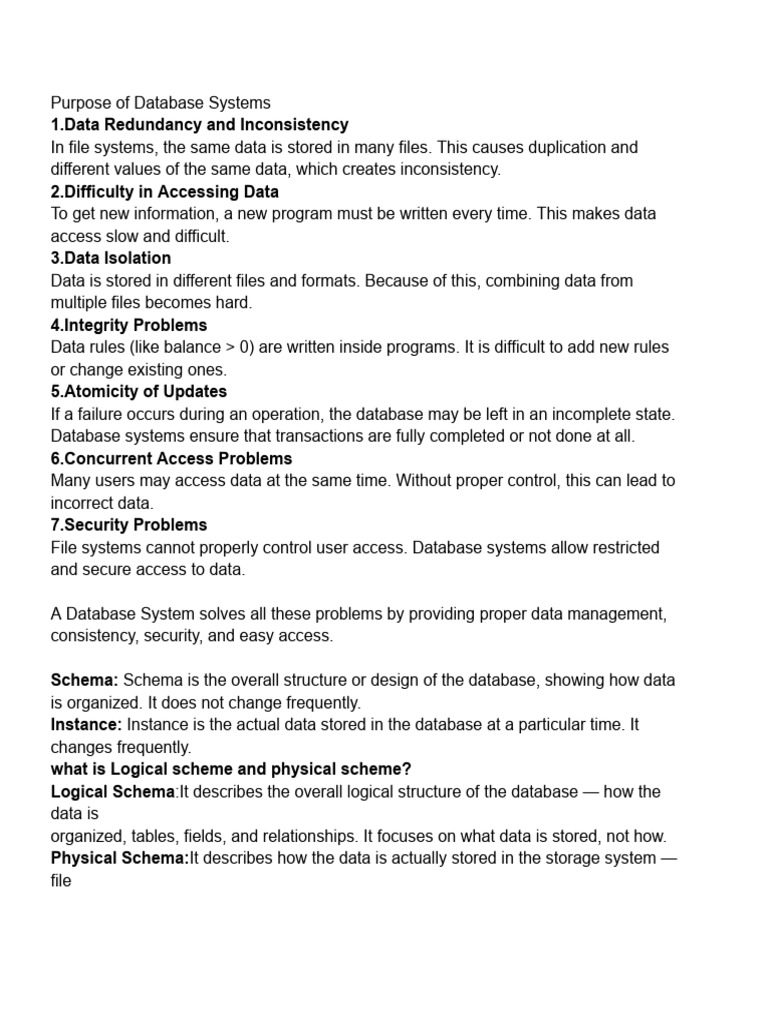 Key Benefits of Database Systems | PDF | Databases | Data Management ...