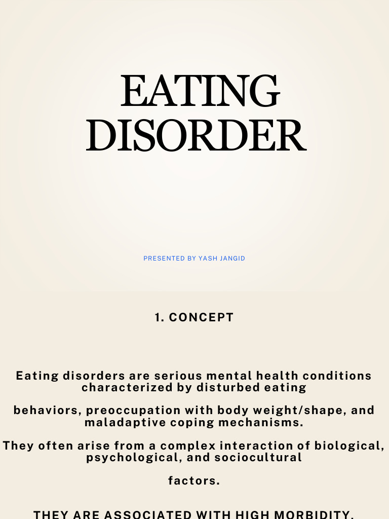 Understanding Eating Disorders: Types & Criteria | PDF | Eating ...