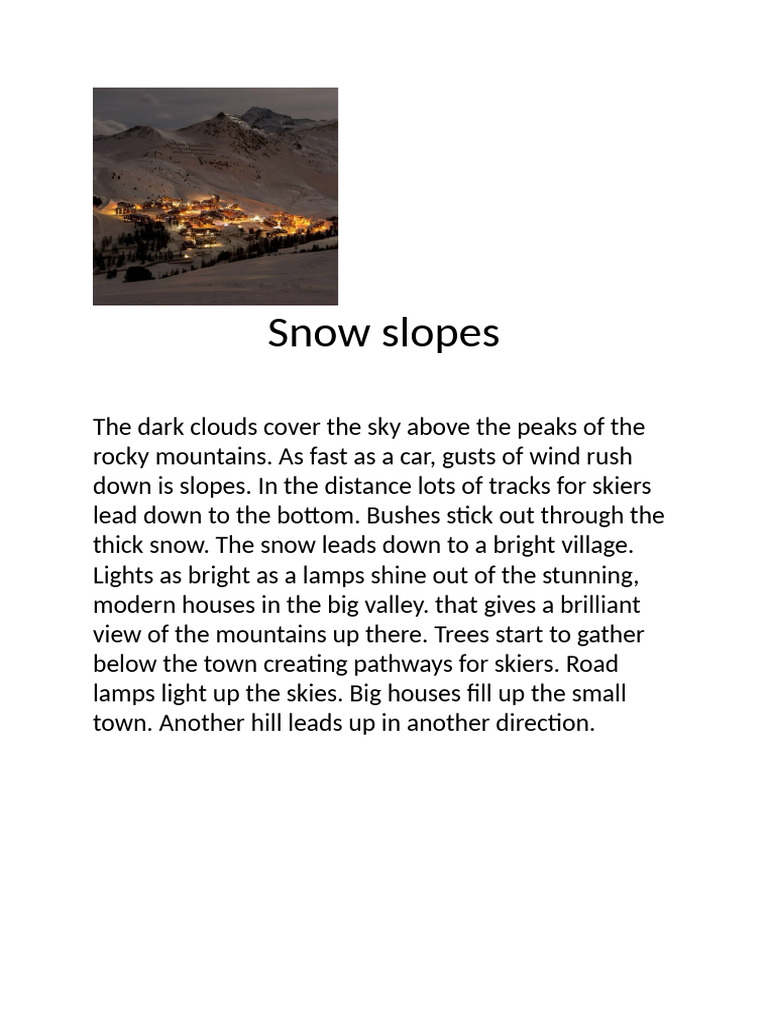 Snow Slopes | PDF
